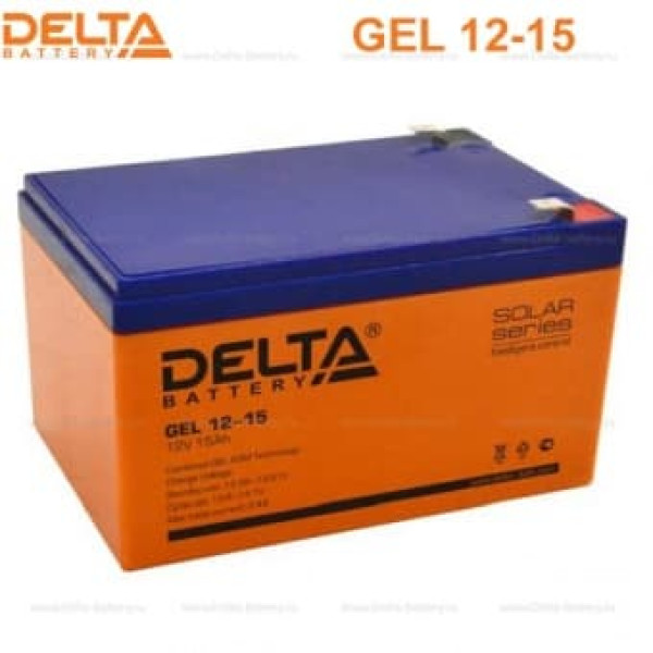 Аккумуляторная батарея Delta GEL 12-15 (12V / 15Ah) в Биробиджане