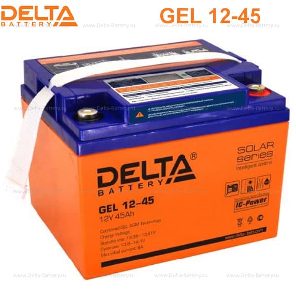 Аккумуляторная батарея Delta GEL 12-45 в Биробиджане