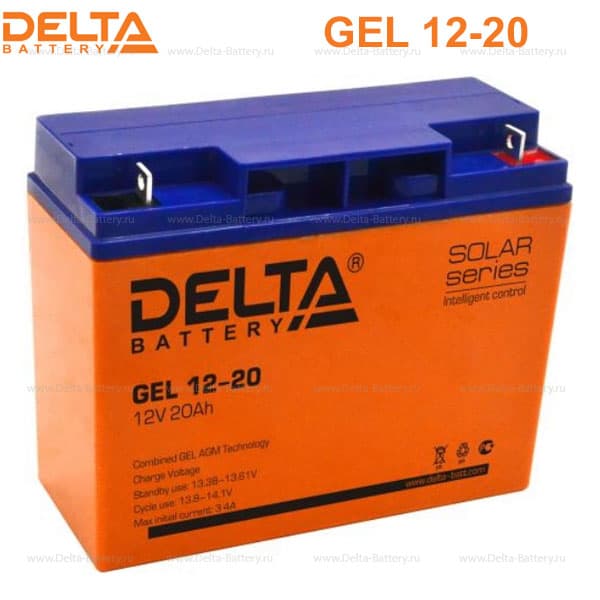 Аккумуляторная батарея Delta GEL 12-20 (12V / 20Ah) в Биробиджане