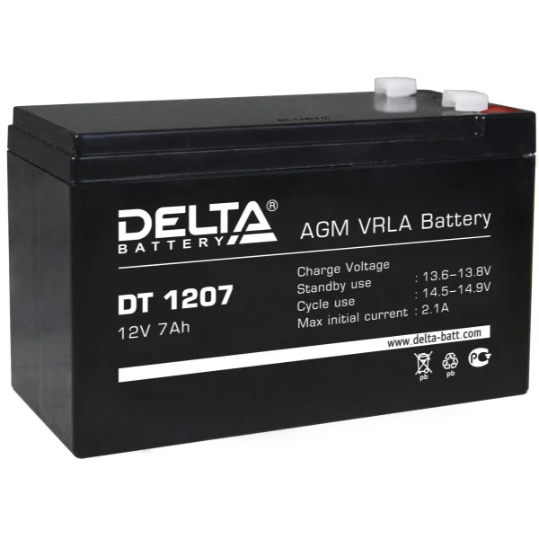 Аккумулятор Delta DT 1207 в Биробиджане