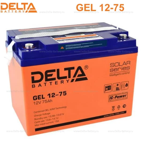 Аккумуляторная батарея Delta GEL 12-75 в Биробиджане